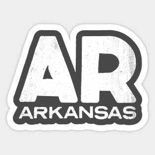 AR Arkansas State Vintage Typography Sticker